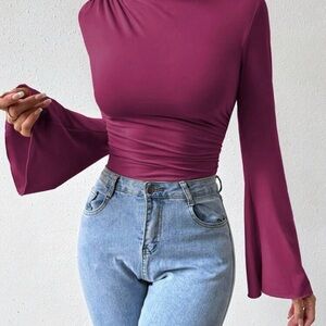 SHEIN Deep Pink Bodysuit